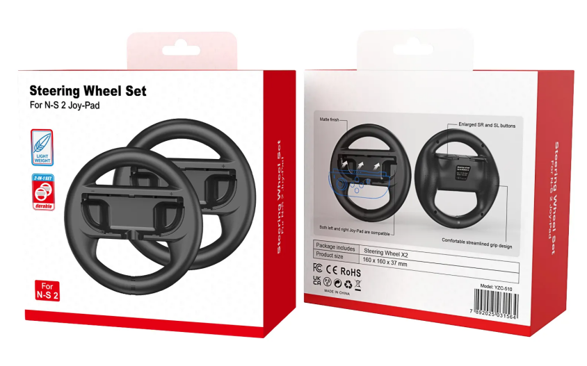 Switch2 game controller steering wheel accessories (excluding controller)65088007939971120