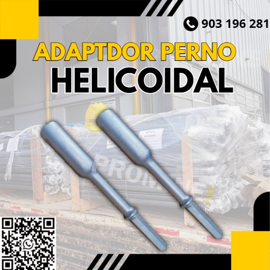 Servicio de venta de adaptadores para pernos helicoidales
